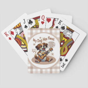 My Dog Has Fleas Ukulele Tuning Song Playing Cards