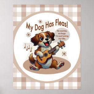 My Dog Has Fleas Ukulele Tuning Song Poster