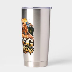 My Dog Is My Best Friend – Golden Retriever Love Insulated Tumbler