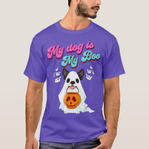 My Dog is My Boo Cute Halloween Funny Spooky Dog P T-Shirt