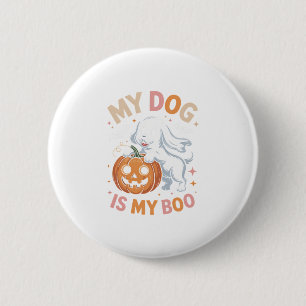 My Dog is My Boo Funny Halloween 6 Cm Round Badge