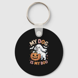 My Dog is My Boo Funny Halloween Key Ring