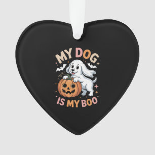 My Dog is My Boo Funny Halloween Ornament