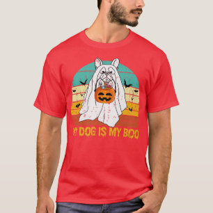 My Dog Is My Boo Ghost Halloween French Bulldog Vi T-Shirt