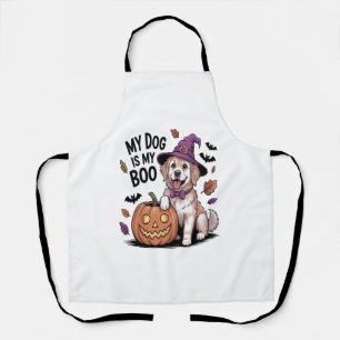 My Dog is My Boo Halloween Apron