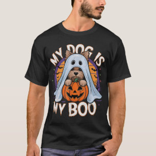 My Dog Is My Boo Halloween Ghost Dog Costume Men  T-Shirt