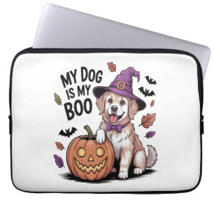 My Dog is My Boo Halloween Laptop Sleeve