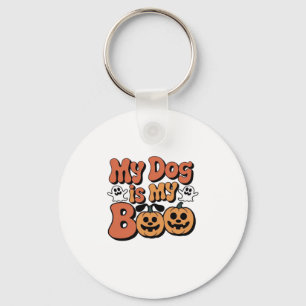 My Dog Is My Boo, Teacher, Funny Dog Lover Educato Key Ring