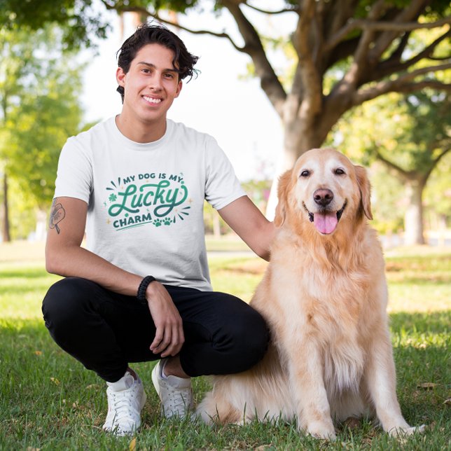 My Dog is My Lucky Charm St Patrick's Day Custom T-Shirt (Creator Uploaded)