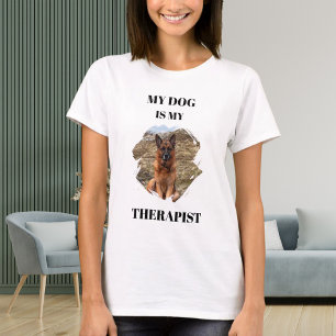 My dog is my theraphist photo T-Shirt