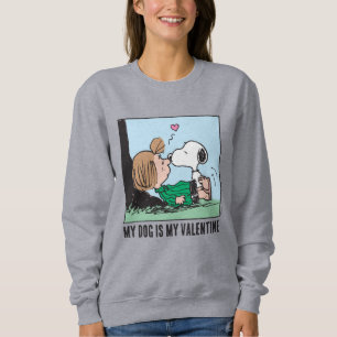 My Dog Is My Valentine Peppermint Patty & Snoopy Sweatshirt