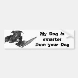 My Dog is smarter than your Dog Bumper Sticker
