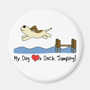 My Dog Loves Dock Jumping Magnet