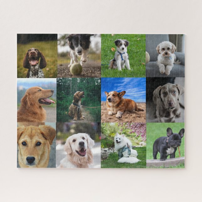 My Dog Photo Collage on Jigsaw Puzzle (Horizontal)