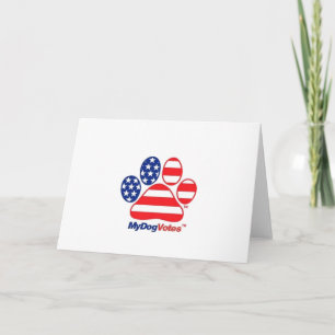 My Dog Votes USA Notecards
