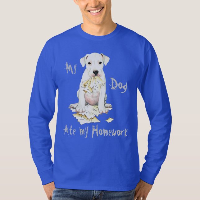 My Dogo Ate My Homework T-Shirt (Front)