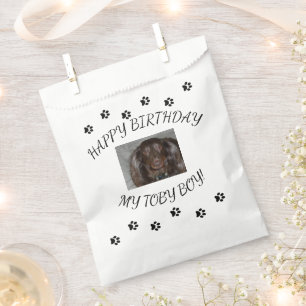 My Dog's Birthday 1 Photo and Nickname Favour Bags