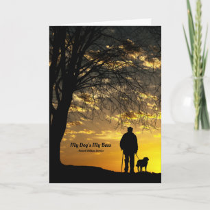 My Dog's My Boss Poem Card