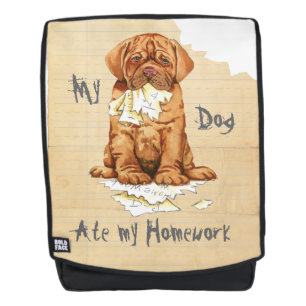 My Dogue de Bordeaux Ate my Homework Backpack