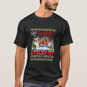 My Donkey Stolen My Christmas Sweater Santa Dog Gn