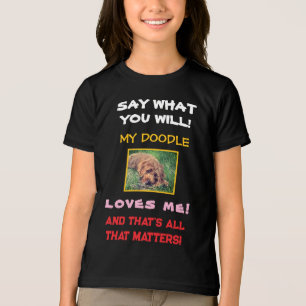 My Doodle Loves Me Kid's Tri-Blend Shirt
