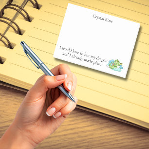 My dragon and I have made plans Post-it Notes