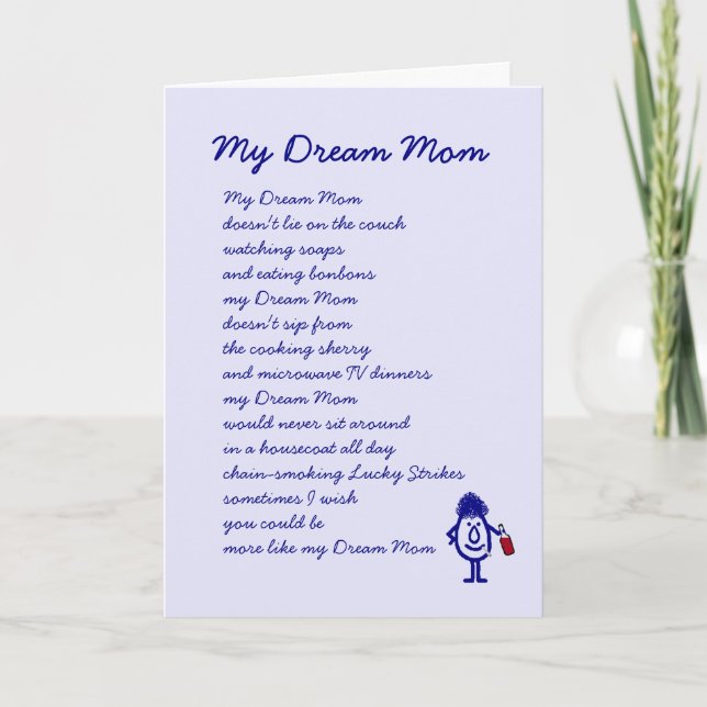 My Dream Mum Card (Front)