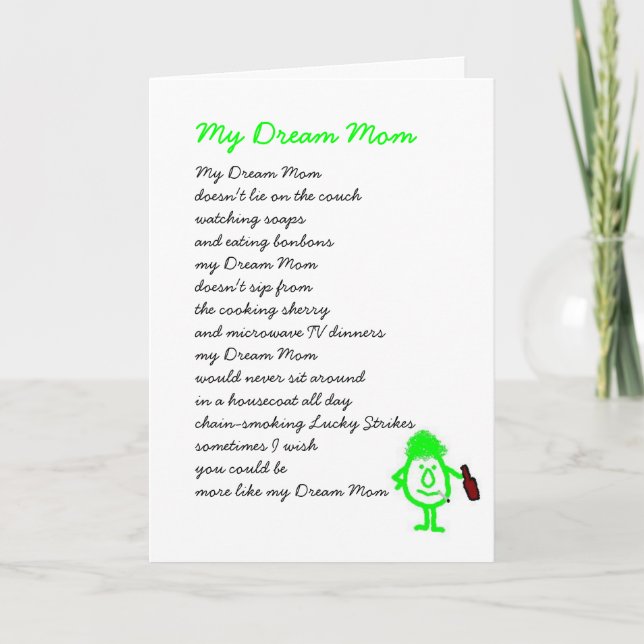 My Dream Mum Card (Front)