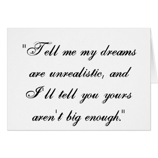 My dreams card