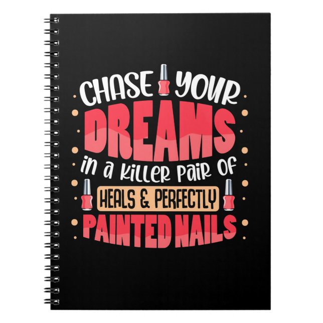 My Dreams Painted Nails Notebook (Front)