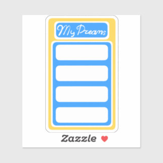 My dreams planner sticker scrapbook modern Ukraine