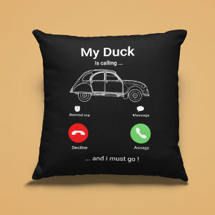 My Duck Is Calling   Funny 2CV Oldtimer Smartphone Cushion