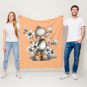 My ducky snuggle fleece blanket
