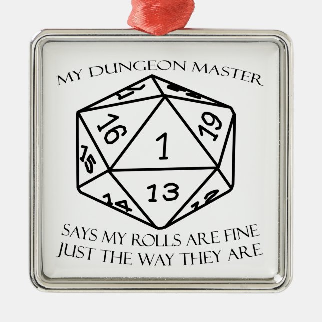 My Dungeon Master Metal Tree Decoration (Front)