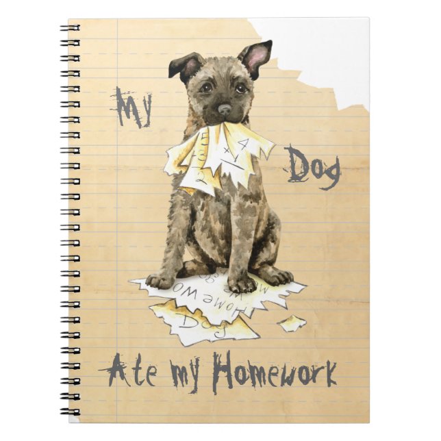 My Dutch Shepherd Ate My Homework Notebook (Front)