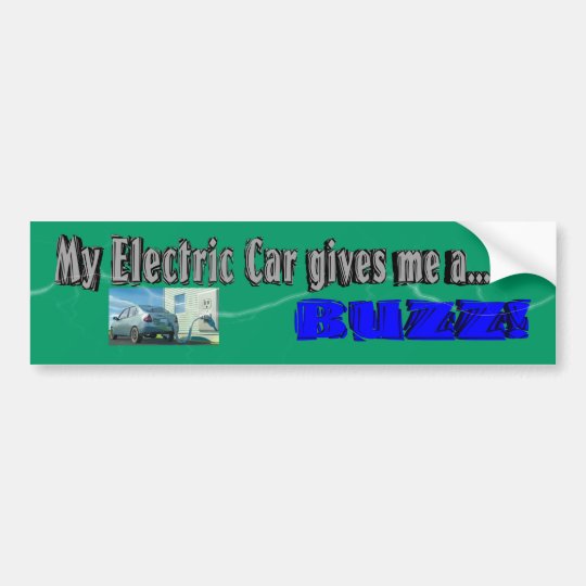 My Electric Car Bumper Sticker Zazzle.co.uk