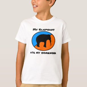 My Elephant ate my homework T-Shirt