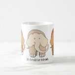 My Elephant Breakfast Mug<br><div class="desc">Whimsical elephants!  The perfect ensemble for a mug.  Purchase as is or personalise the message or delete it if you like.</div>