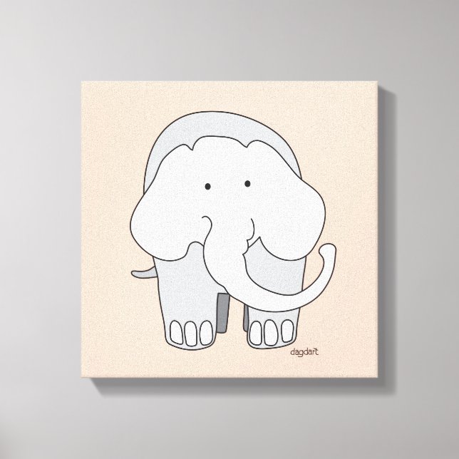 My Elephant  Custom 12x12 Canvas Art (Front)