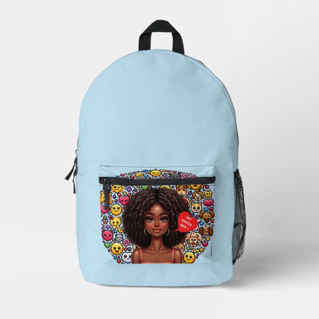 My Emojis and I Print Cut Sew Bag (Front)