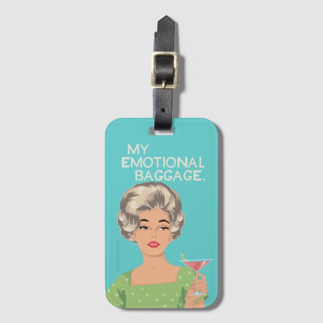 My emotional baggage luggage tag (Front Vertical)
