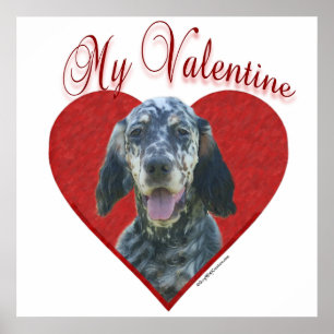My English Setter Valentine Poster