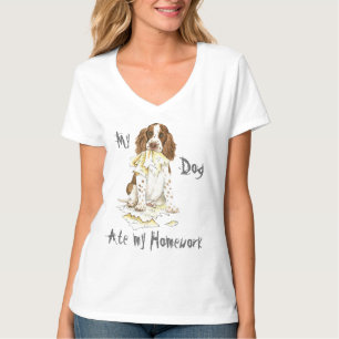 My English Springer Spaniel Ate My Homework T-Shirt