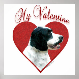 My English Springer Spaniel Valentine Poster