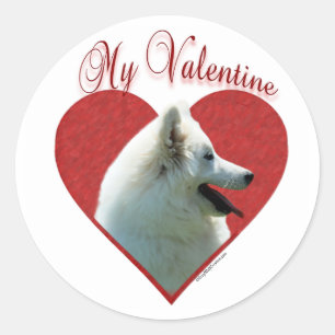 My Eskie Valentine Classic Round Sticker