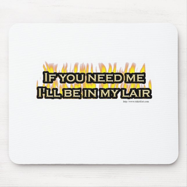 My Evil Lair Mouse Mat (Front)