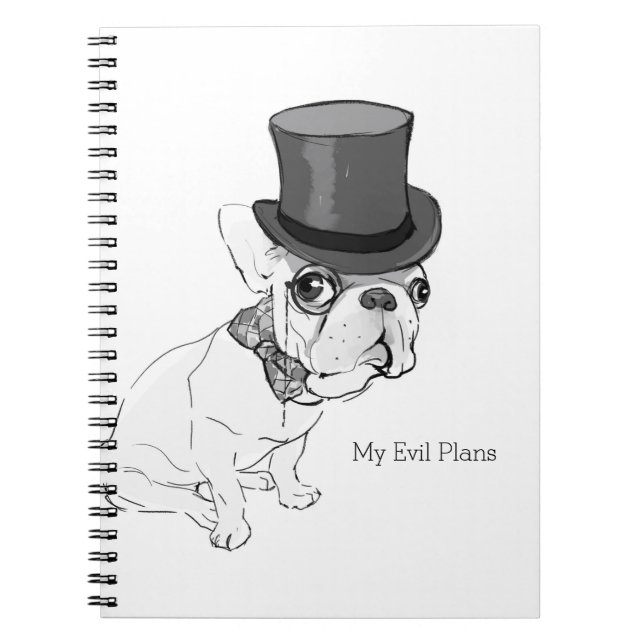 "My Evil Plans" Notebook (Front)