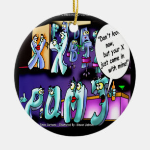 My Ex & Your Ex Funny Ceramic Tree Decoration