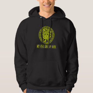 My Eyes Are Up Here Greek Mythology Medusa Hoodie