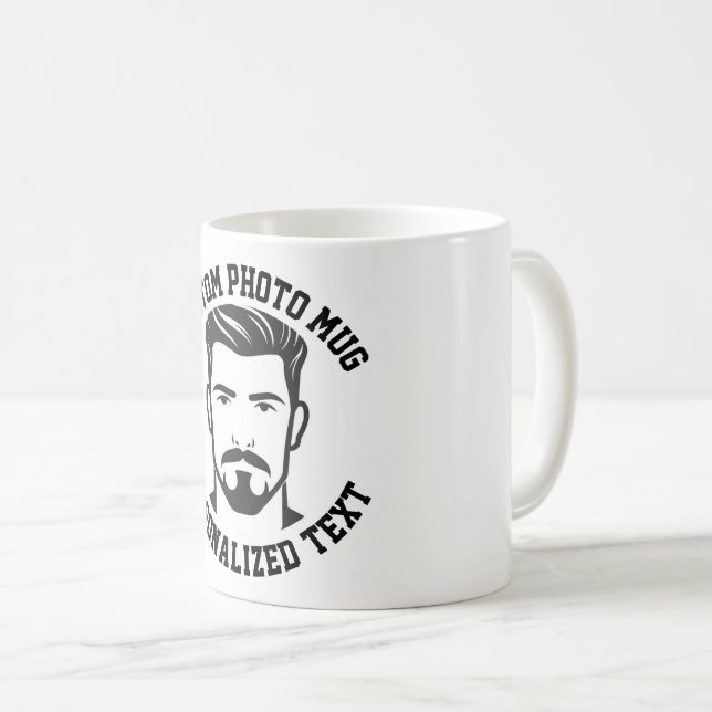 My Face on a Custom Mug (Front Right)